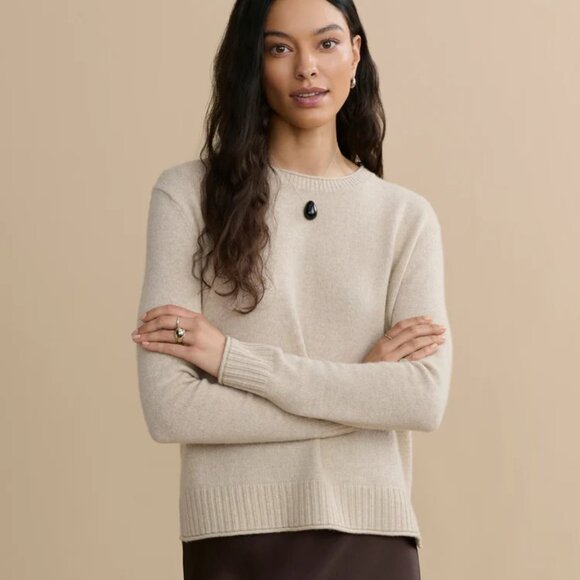 Jenni Kayne Everyday Sweater in Oatmeal - Size Medium - Picture 1 of 6
